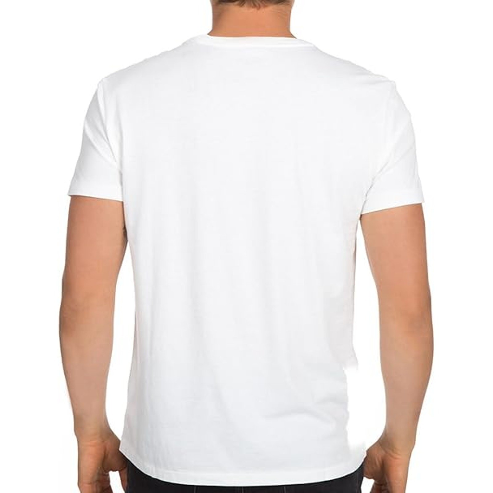 Polo uomo aderente girocollo pony nuova con etichetta Bianco X Large