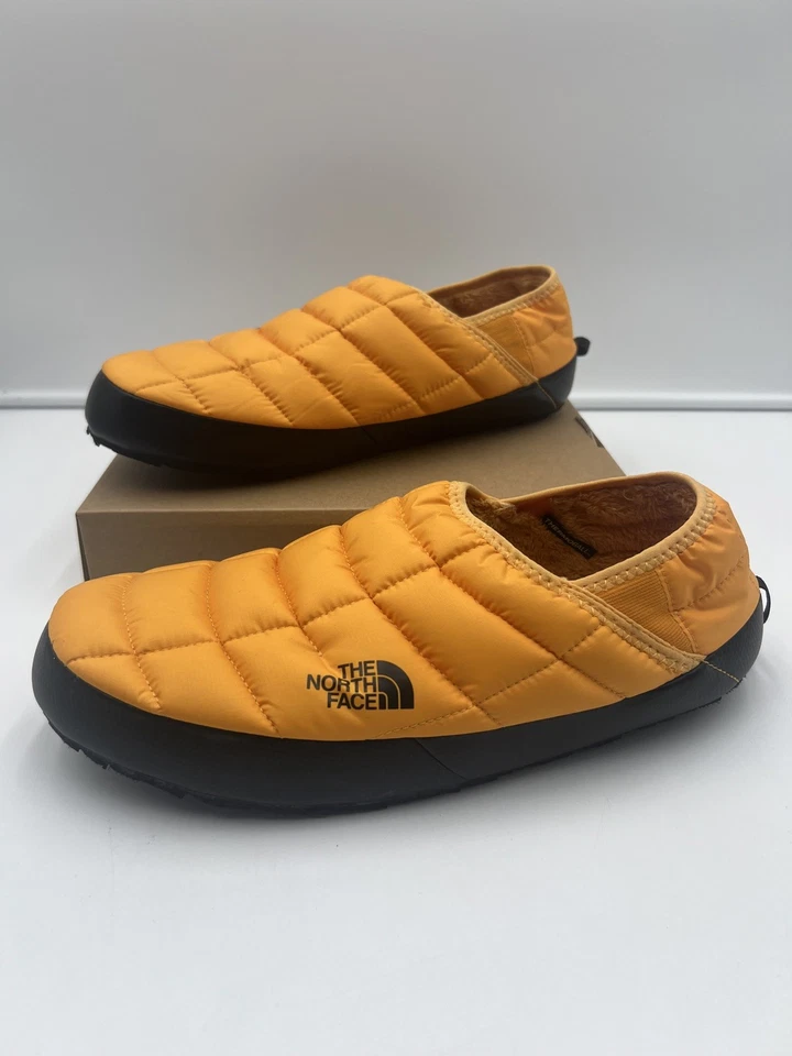 The North Face Thermoball Mule Slippers Men’s 11 Yellow Faux Fur  - Image 2 of 4