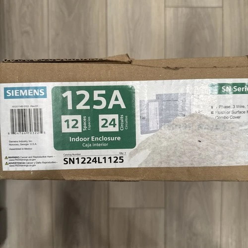 Siemens 125-Amp 12-Space 24-Circuit Indoor Main Lug Load Center