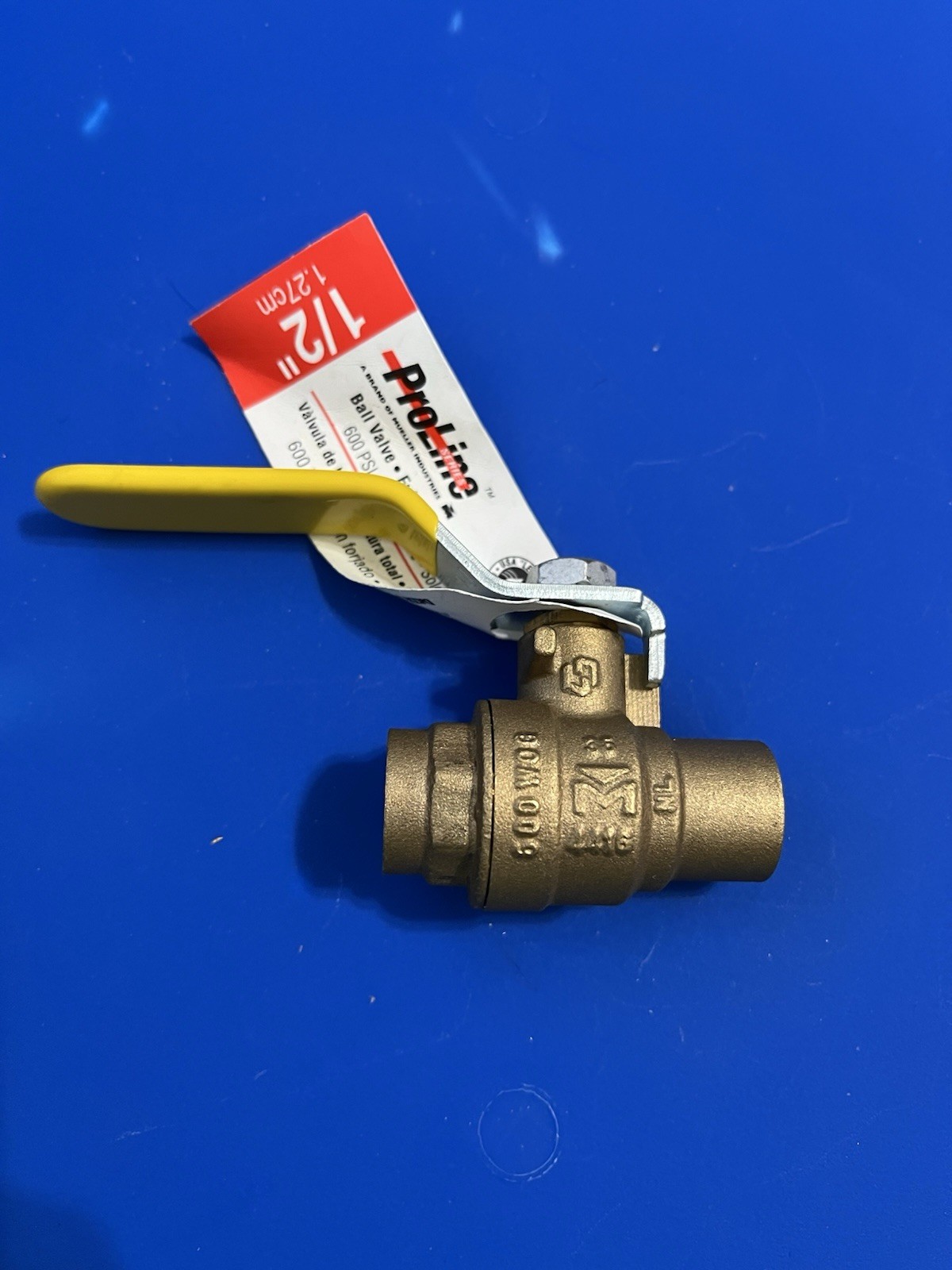 ProLine 1/2 in.   Brass Sweat Ball Valve Full Port