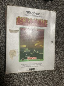 Scramble Vectrex Arcade Game with Box, Overlay, and Manual