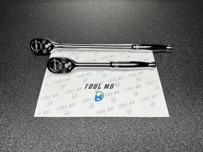 Snap-on Tools USA NEW 2pc 1/2  Drive Chrome Fixed-Head Ratchet Set S80A SL80A