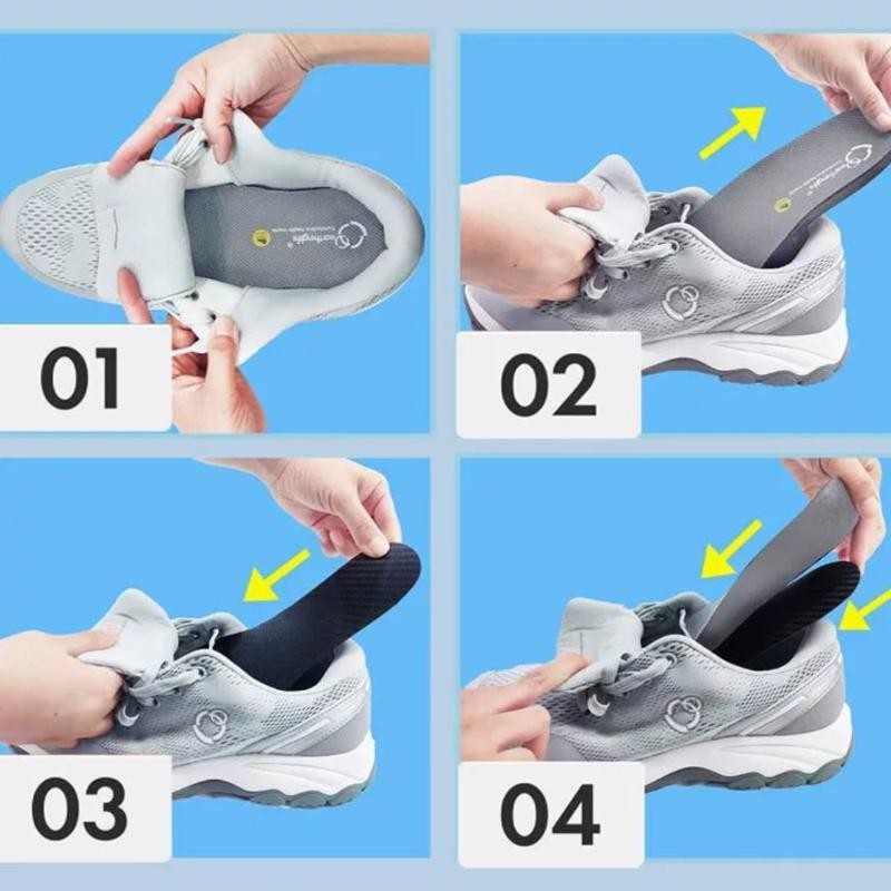 Plantilla de fibra de carbono para hombre, transpirable, para correr y deportes