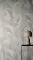 Vliestapete Tropen BläTter Dschungel Creme Perlmutt Metallic 79039-5 (5,63€/1Qm)