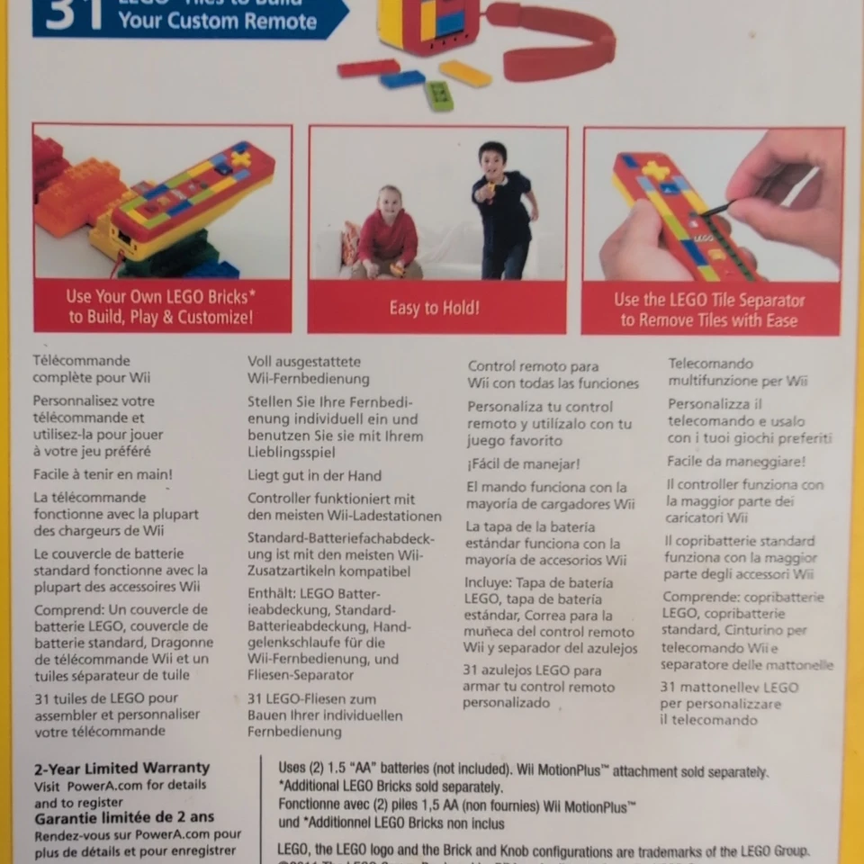 LEGO Build & Play Remote - Nintendo Wii POWER A Controller - NEW SEALED - Image 4 of 4