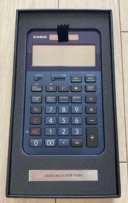 CASIO S100X-BU 12-Digit Premium Desk Calculator Navy Blue Just