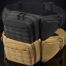 Tactical Fanny Pack Waist Bag Gun Holster Sling Shoulder Pouch Carry Outdoor Bag