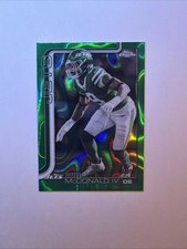 2025 Topps Chrome Will McDonald IV Green Wave /99 New York Jets