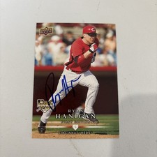 Ryan Hanigan Signed 2008 Upper Deck Card #317 Cincinnati Reds Autographed