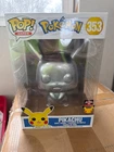 Funko Pop #353 Pikachu Silver Metallic 10” Jumbo Target Con Exclusive Pokemon