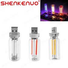 USB Glass Bottle Atmosphere Night Light Touch Switch Dimmable LED Bulb, 2pcs