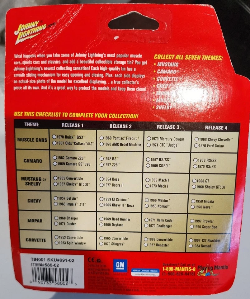 Johnny Lightning Mopar 1969 Road Runner Pro Collector Series con lata de almacenamiento #20 Foto 2 de 2