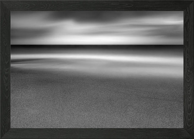 Minimalistische Meereslandschaft gerahmtes Wandbild Poster Leinwanddruck Bild