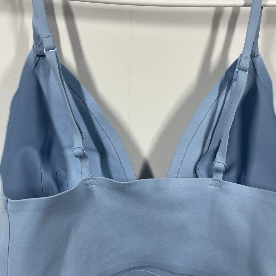 Intimately Free People Feels Right Bralette S Blue V Neckline Stretch - Image 4 of 4