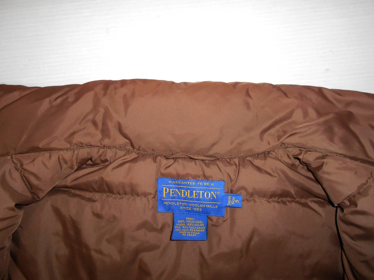 Pendleton Native Wool Down Vest S Native Pattern … - image 10
