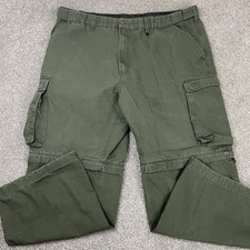 Boy Scouts Of America Convertible Uniform Pants Classic Mens 38x27 Green Cargo