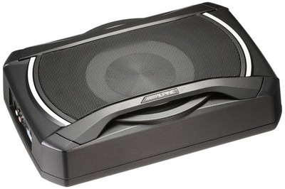 Alpine SWE-1080 10'' Powered Subwoofer Car Audio Amplified Speaker