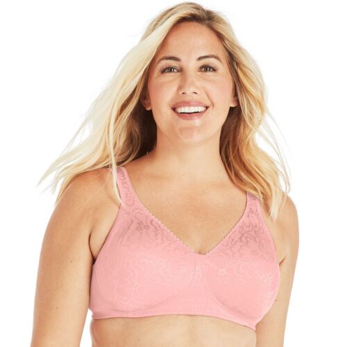 Playtex 18-Hr Ultimate Lift Wireless Full-Fig Bra 4745 Peach Sz.36,38,40,42,44