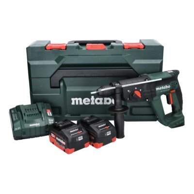 Metabo KH 18 LTX 24 Akku Kombihammer 18 V 2,1 J SDS plus + 2x Akku 8 Ah + Lader