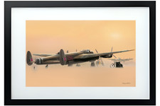 Dambusters Lancaster Bomber Giclee Fine Art Print Wall  Picture Decor Canvas Art