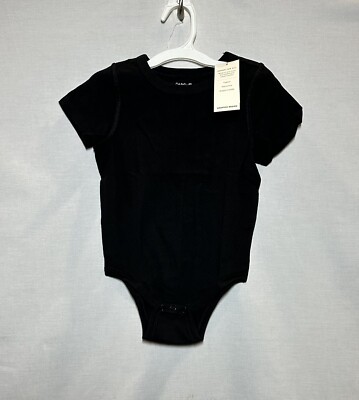 Toddler Boys' Adaptive Short Sleeve Bodysuit - Cat & Jack Black 3T