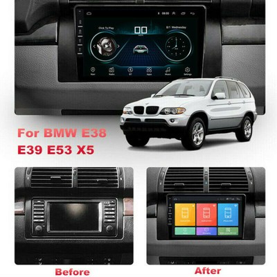 For BMW E39 E53 E38 X5 Car Stereo Radio 8'' Android 9.1 HD GPS Player w/ Canbus