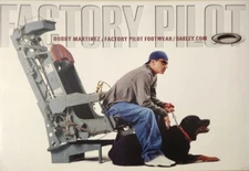 OAKLEY 2002 Bobby Martinez Surf Factory Pilot HUGE poster Flawless New Old Stock