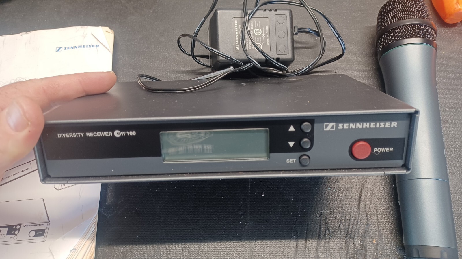Sennheiser EW100 Wireless Receiver, Microphone, Manual, Charger. eBay
