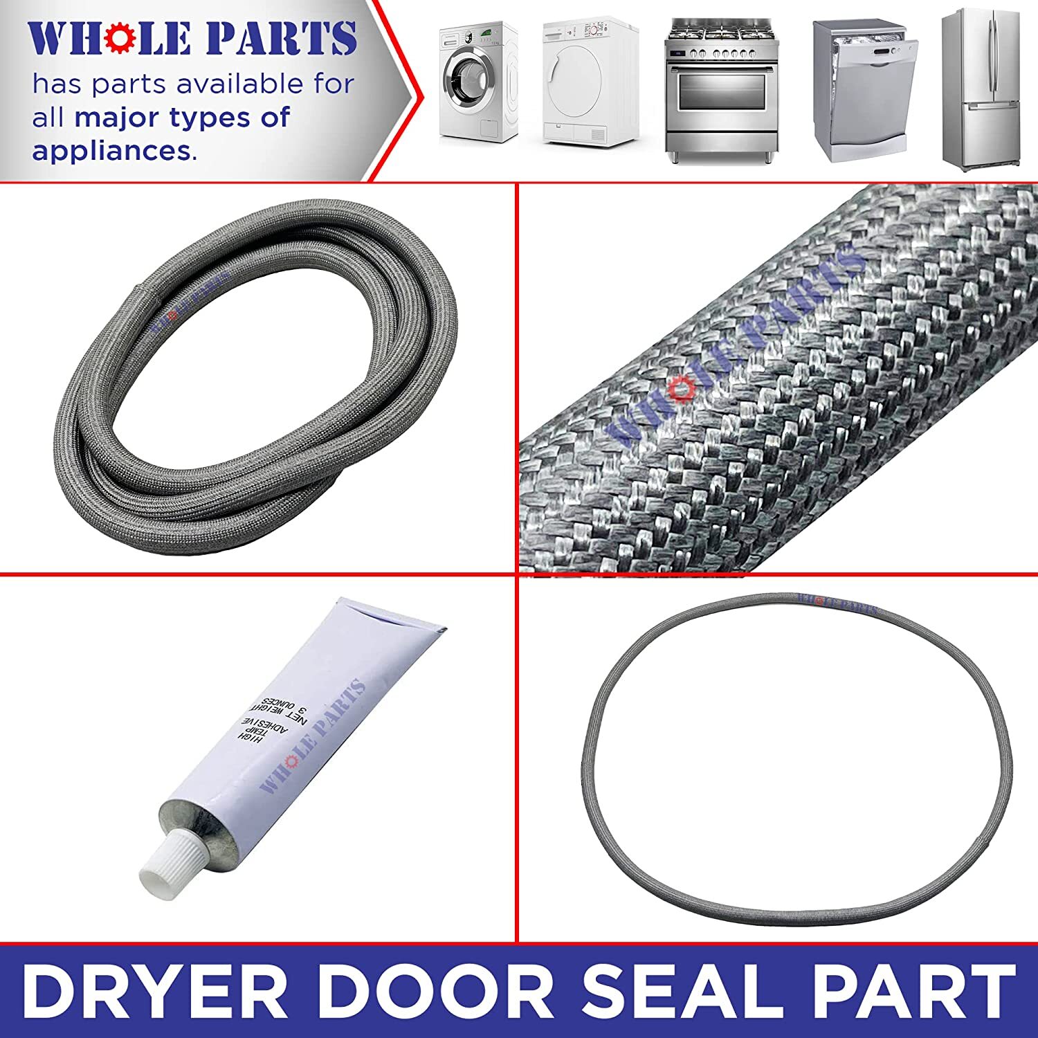 New W10906683 Dryer Door Seal (Adhesive is included) for Whirlpool eBay