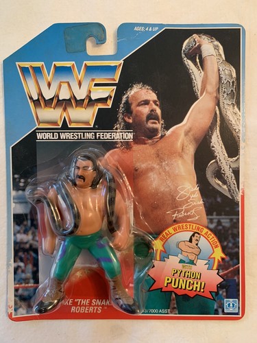 WWF Jake The Snake Roberts Moc Hasbro World Wrestl...