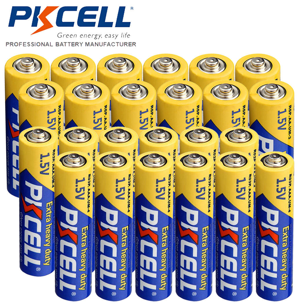 12x AA & 12x AAA Battery Heavy Duty R03P R6P 1.5V Carbon-Zinc for