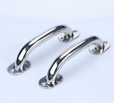 2x 316 Stainless Steel 9 Boat Handle Grab Handrail Polished Marine Hardware