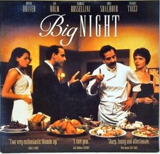 Big Night Laserdisc, 1997 Minnie Driver, Ian Holm, Tony Shaloub - 051925JER-86