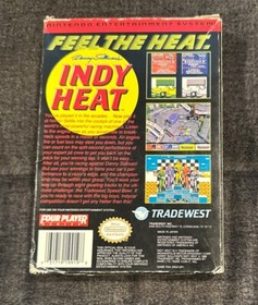 Danny Sullivans Indy Heat Nintendo NES ~ In Original Box w Registration Card!