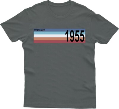 Established in 1955 T-Shirt 70. Geburtstag Geschenk 70 Jahre tolle Männer Frauen Top