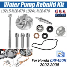 Water Pump Impeller Gear Shaft Complete Rebuild Kit For Honda 2002-2008 CRF450R
