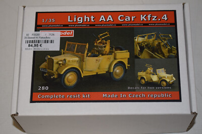 Plus Model 280 Stöwer Kfz.4 Light AA w/Flak resin kit 1:35 NEU mit OVP