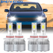 For Honda Civic 2004-2015 Sedan Combo Led Headlight Kit Highlow Beam Bulb 6000k