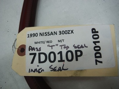 1990 NISSAN 300ZX M/T PASSENGER T TOP INNER SEAL OEM 1991 1992