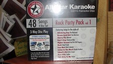 All Star Karaoke: Rock Party Pack Vol. 1 48 Songs 4 CDs Brand New Factory Sealed