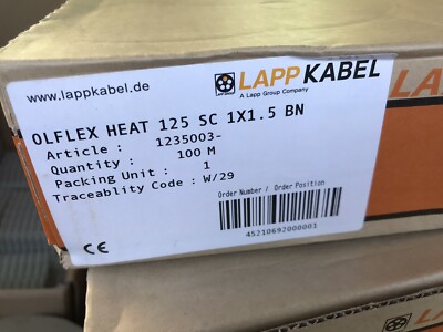 LAPP ÖLFLEX  HEAT 125 SC 1X1.5 BN - High Temperature Single Core (Brown)