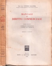 Manuale di diritto commerciale, volume II. . Vittorio Salandra. 1959. II.