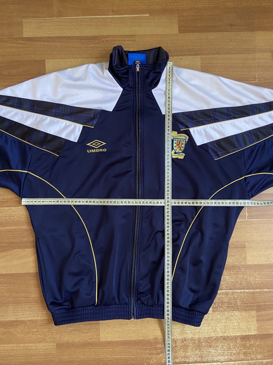 SCOTLAND 1994 1996 FOOTBALL SOCCER TRACK JACKET VINTAGE UMBRO sz S