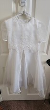 Girls First Communion Dress or junior bridesmaid formal dress with veil. Size 8