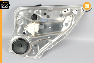 08-16 Mercedes W204 C300 E400 Rear Right Side Door Window Regulator w/ Speaker