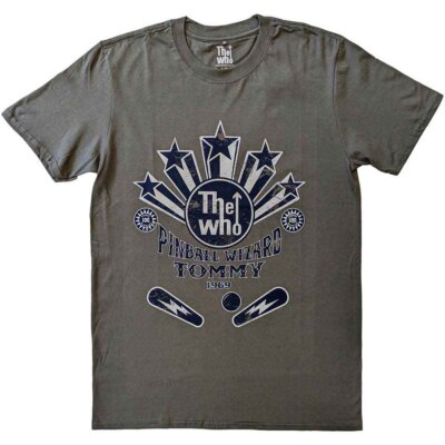 The Who Pinball Wizard Flippers T-Shirt Grey New