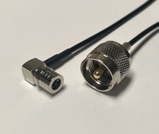 RG58 QMA Male Angle to UHF Male PL-259 Coax Cable Pick Your Length US Fast Ship