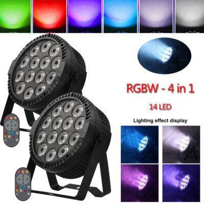 2X 140W LED RGB Strahler Bühnenlicht DMX PAR Can Licht Club Disco Party DJ Show