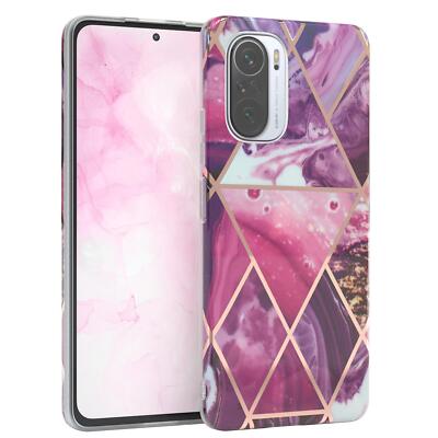 Für Xiaomi Mi 11i IMD Schutzhülle TPU Handy Hülle Case Beere Geometrie Marmor