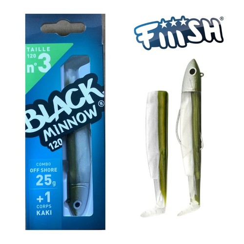 Fiiish Black Minnow No.3 Köder - 12cm 25g Khaki Pink